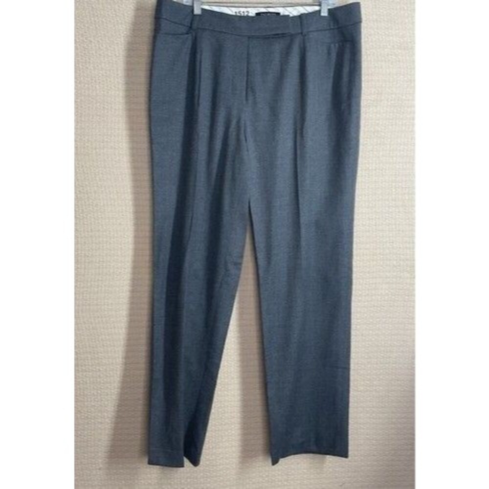 Talbots Gray Flare Lined‎ Office Business Montauk Pants Women 14W Thailand